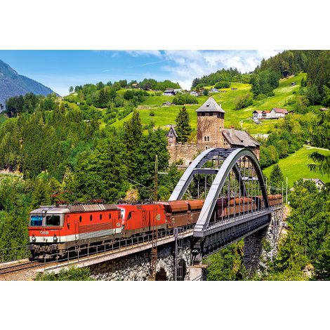Puzzle Castorland 500el Pociąg na moście - 2